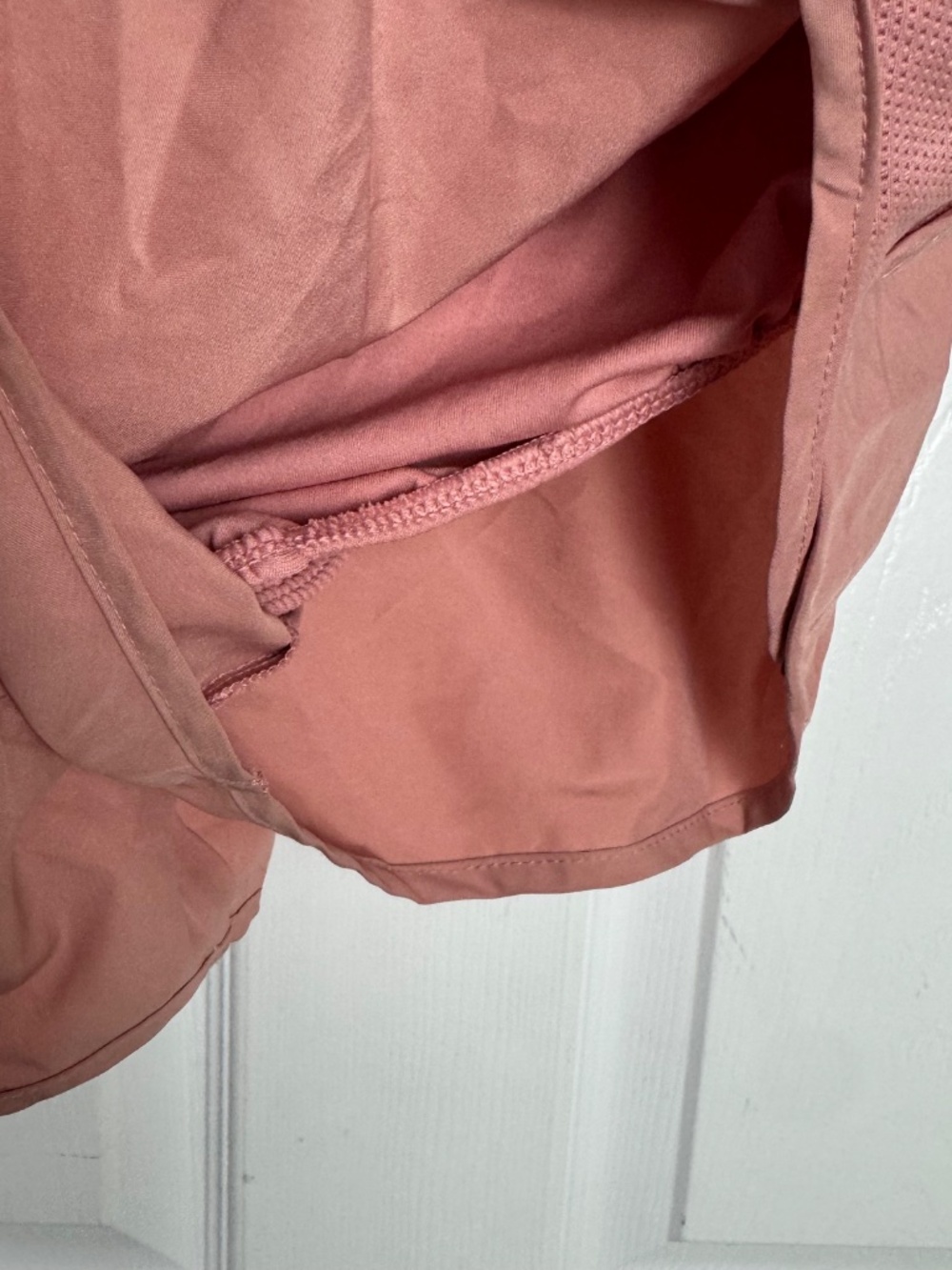 Nike Dri-FIT Womens Running Shorts in Light Pink Peach Color Size Medium - Picture 4 of 7